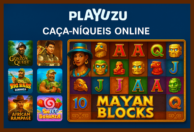 Explore o mundo das slot machines no PLAYUZU Casino